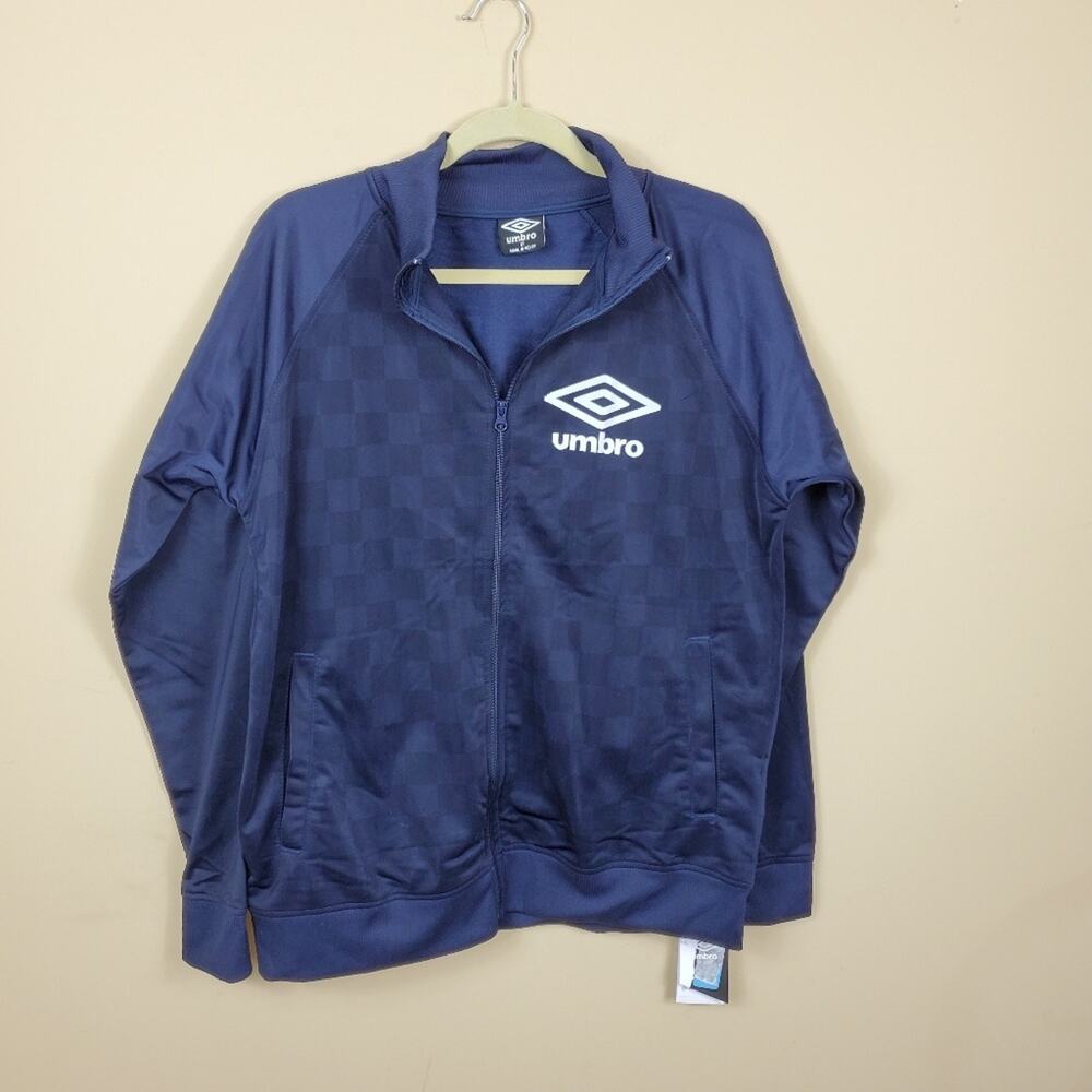 Umbro Football Soccer Track Jacket in Blue Size M
